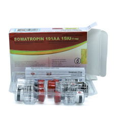 HGH Somatropin 191AA 15 IU/флакон (5 флаконів + вода в комплекті)