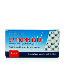 SP Tropin 10 флаконів по 3,33 мг/10 iu (100 IU, дві упаковки по 5 флаконів)